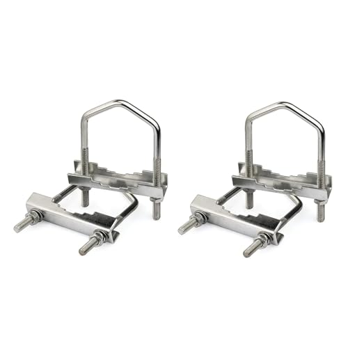 Antennenmast-Cross-Over-Halterungs-Set, U-Bolzen-Klemmen-Montage-Hardware, 4 Stück, for Außenantenne Antennenmast-Cross-Over-Halterungs-Set, U-Bolzen-Klemmen-Montage-Hardware, 4 Stück, for Außenantenne von GSCLZ