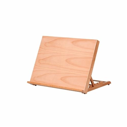 Klappbare Tischstaffelei aus Buchenholz, multifunktional, for Kunst, Malerei, tragbar, verstellbar, Skizze(A3) von GSCLZ