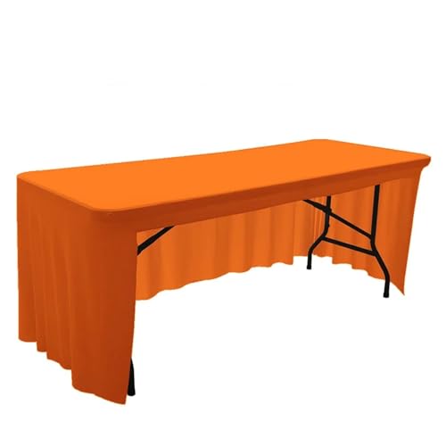 Tischröcke Spandex-Stretch-Tischdecke, 1,8 m bis 2,4 m, elastische Tischdecke for Hotel, Bankett, Hochzeit, Party, Tischdekoration, weißer Tischrock Für Hochzeit, Ggeburtstag (Color : Orange, Size : Tischröcke Spandex-Stretch-Tischdecke, 1,8 m bis 2,4 m, elastische Tischdecke for Hotel, Bankett, Hochzeit, Party, Tischdekoration, weißer Tischrock Für Hochzeit, Ggeburtstag (Color : Orange, Size : von GSCLZ