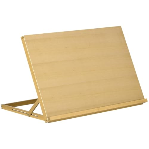 Verstellbare Tischstaffelei aus Buchenholz, tragbar, zusammenklappbar, Zeichenbrett for Künstler, Erwachsene, Anfänger, Malen, Handwerk von GSCLZ