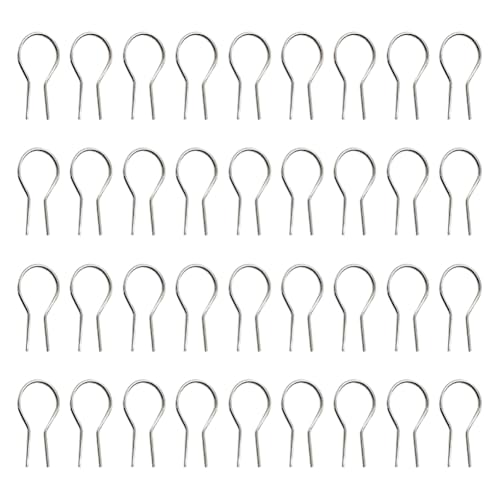 100 Stück R-förmige hängende Brennnadeln, Hochtemperaturdraht, Biegeringe, Glasschmelzhaken, Keramikofen, Zubehör mit Aufbewahrungstasche für DIY-Anhänger, Perlenornamente 100 Stück R-förmige hängende Brennnadeln, Hochtemperaturdraht, Biegeringe, Glasschmelzhaken, Keramikofen, Zubehör mit Aufbewahrungstasche für DIY-Anhänger, Perlenornamente von GSHLLO