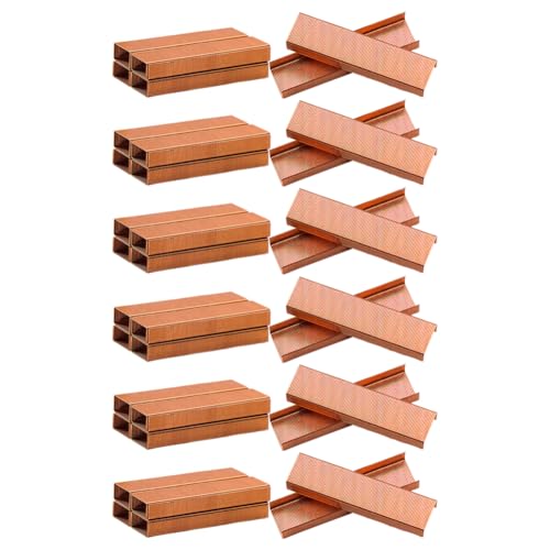GSHLLO 5000 Stück 26/6 Metall-Standard-farbige Büroklammern für Hand- und Schreibtischhefter, rotgoldenes Geschäftszubehör für Dokumentenpapier GSHLLO 5000 Stück 26/6 Metall-Standard-farbige Büroklammern für Hand- und Schreibtischhefter, rotgoldenes Geschäftszubehör für Dokumentenpapier von GSHLLO