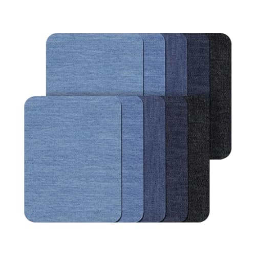 GSHLLO Jeans-Flicken zum Aufbügeln, 12,5 x 9,5 cm, 20 Stück von GSHLLO