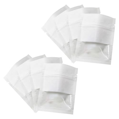 GSHLLO Kleine wiederverschließbare Papiertüten aus Kraftpapier, Kekse, Verpackungstüten, kleine Geschäftstaschen, Lebensmittelprobenbeutel, Reißverschluss, Lebensmittelaufbewahrungsbeutel mit von GSHLLO