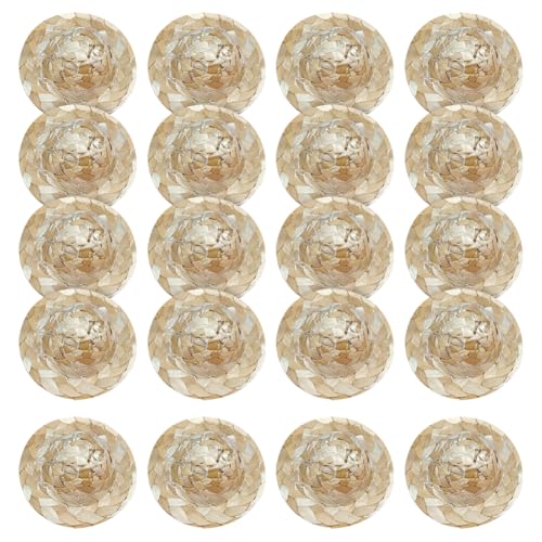 GSHLLO Mini-Strohhhüte, Miniatur-Strohhkappe, kleine Puppe, Strickmütze, kleine Stofftierhut, Puppenhut, Ornament, Haustier-Hüte, Huhnhüte für Bastelarbeiten, 20 Stück von GSHLLO