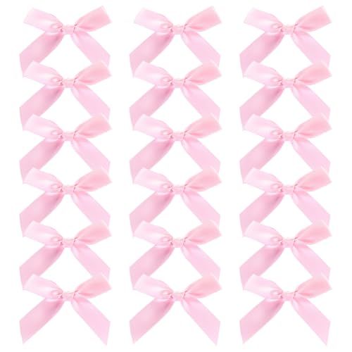Mini-Bastelschleifen, handgefertigt, Satinband, kleine Stoffschleifen, kleine Nähschleifen, kleine Schleifen, kleine Schleifen, Ornamente, dekorative Bastelschleifen für DIY-Geschenkverpackungen, Rosa Mini-Bastelschleifen, handgefertigt, Satinband, kleine Stoffschleifen, kleine Nähschleifen, kleine Schleifen, kleine Schleifen, Ornamente, dekorative Bastelschleifen für DIY-Geschenkverpackungen, Rosa von GSHLLO
