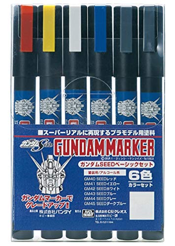 Gundam Marker Seed Basic Set (6pcs) von GSI Creos