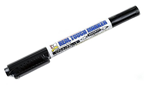 MR.HOBBY\ミスターホビー GM406 Gundam Marker, Real Touch, Filzstifte, Zum Bemalen von Gunpla, Gray 3, Extra fein, Fein MR.HOBBY\ミスターホビー GM406 Gundam Marker, Real Touch, Filzstifte, Zum Bemalen von Gunpla, Gray 3, Extra fein, Fein von GSI Creos