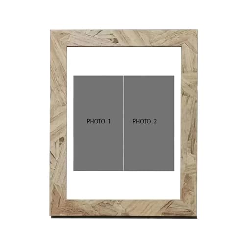 GSJNHY Fotorahmen aus Holz Bilderrahmen aus Holz for Wände, 10 x 15, 15 x 20, 20 x 25 cm, Vintage-Fotorahmenständer for Bilderpaare(Old Wood,20X25cm 10inch) von GSJNHY