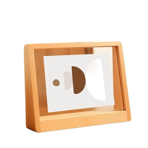 GSJNHY Fotorahmen aus Holz Fotorahmen aus Holz, 15,2 cm, 17,8 cm, 20,3 cm, Trapez-Bilderrahmen im A4-Format(A4 Horizontal) von GSJNHY