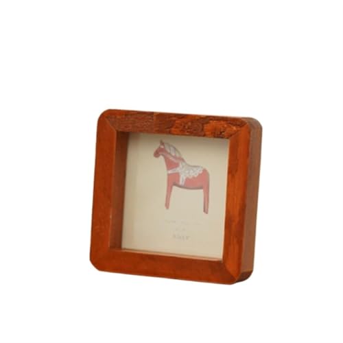 GSJNHY Fotorahmen aus Holz Holz-Bilderrahmen, 3/7 Zoll, 8 x 8 cm, 12 x 17 cm, Wohndekoration, Ehrungen, Zertifikat, Dokumentenrahmen, Hochzeit, Fotorahmen, Desktop-Display(8x8cm) von GSJNHY