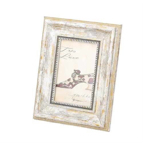 GSJNHY Fotorahmen aus Holz Holz-Fotorahmen, Wohnzimmer-Dekoration, Bilderrahmen, Desktop-Foto-Bilderrahmen, Vintage-Hochzeit(C,7 inch) von GSJNHY