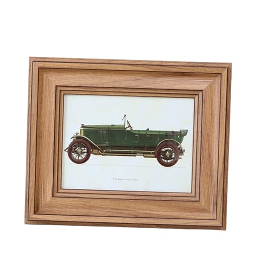 GSJNHY Fotorahmen aus Holz Holz-Fotorahmen, Wohnzimmer-Dekoration, Bilderrahmen, Desktop-Foto-Bilderrahmen, Vintage-Hochzeit(K,6 inch) von GSJNHY