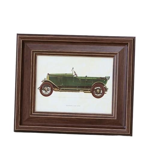 GSJNHY Fotorahmen aus Holz Holz-Fotorahmen, Wohnzimmer-Dekoration, Bilderrahmen, Desktop-Foto-Bilderrahmen, Vintage-Hochzeit(L,8 inch) von GSJNHY