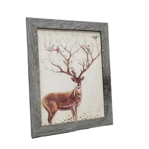 GSJNHY Fotorahmen aus Holz Retro Holz Fotorahmen for Desktop-Dekor 10X15 15X20 20X25 A4 Bilderrahmen Ständer for Bilder Foto Dekor Gedenk(Retro Grey,20X25cm 10inch) von GSJNHY
