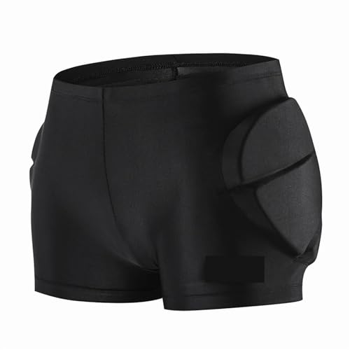 GSJNHY Gepolsterte Ski Schutzhosen Motorrad-Hüftschutz for Erwachsene, Motocross-Shorts, hüftgepolsterter Schutz for Moto-Eiskunstlauf, Eislaufen, Reiten, Schutzmatte(BL105-B,S) von GSJNHY