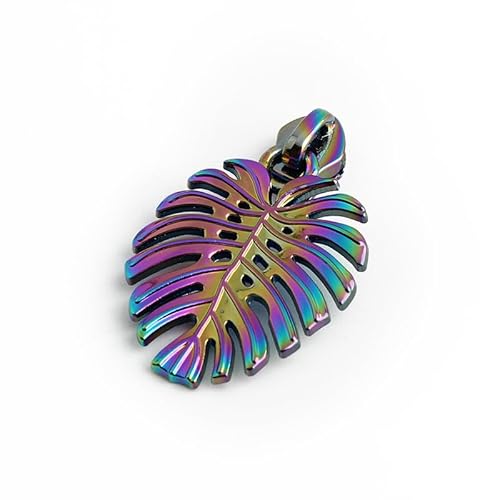 Reißverschluss Zipper 5# Nylon-Reißverschluss-Puller-Schieber for DIY-Handtaschen-Kopf-Jacken-Taschen-Stoff-Tag-Reparatur-Reißverschlüsse-Zubehör (Color : Turtle Rainbow, Size : 10 Pieces) von GSJNHY