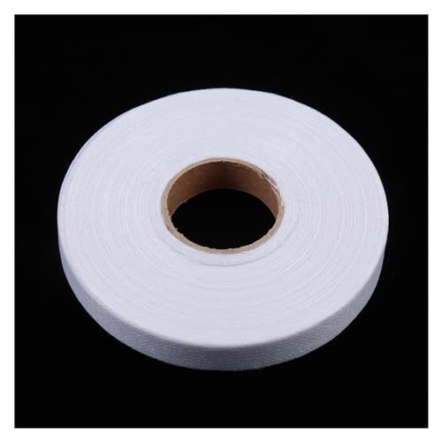 Saumklebeband 50 Meter doppelseitig klebende Stoff-Einlage-Nährolle for Kleidung, Bekleidung, for Aufbügeln von Saumband, for Nähen, Umschlagband am Saum. ( Color : Double White , Size : 1cm-50m ) von GSJNHY