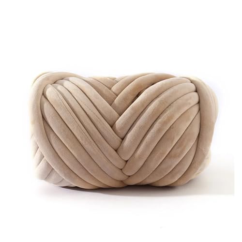 Sperrige Armstricken Wolle 1 kg Super-Samt-Grobgarn, dicker, sperriger Riesenfaden, weiße Tasche for Handstricken, gewebt, DIY, Arm, weich, große Decke, Teppich (Color : 17) von GSJNHY