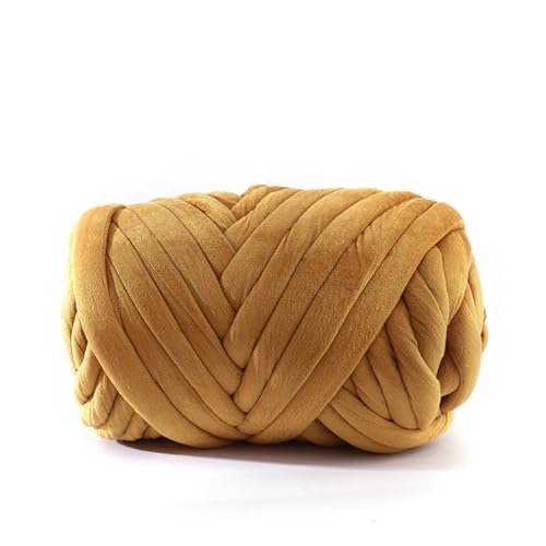 Sperrige Armstricken Wolle 1 kg Super-Samt-Grobgarn, dicker, sperriger Riesenfaden, weiße Tasche for Handstricken, gewebt, DIY, Arm, weich, große Decke, Teppich (Color : 18) von GSJNHY