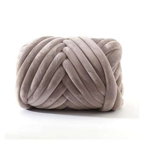 Sperrige Armstricken Wolle 1 kg Super-Samt-Grobgarn, dicker, sperriger Riesenfaden, weiße Tasche for Handstricken, gewebt, DIY, Arm, weich, große Decke, Teppich (Color : 25) von GSJNHY