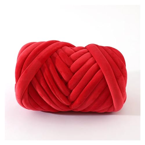 Sperrige Armstricken Wolle 1 kg Super-Samt-Grobgarn, dicker, sperriger Riesenfaden, weiße Tasche for Handstricken, gewebt, DIY, Arm, weich, große Decke, Teppich (Color : 6) von GSJNHY