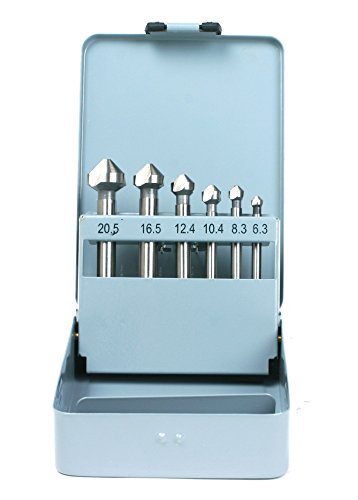 GSR 6 tlg 90° Kegelsenker Satz HSS Senker Set, Schnellarbeitsstahl Ø 6,3-8,3-10,4-12,4-16,5-20,5 mm Senkbohrer GSR 6 tlg 90° Kegelsenker Satz HSS Senker Set, Schnellarbeitsstahl Ø 6,3-8,3-10,4-12,4-16,5-20,5 mm Senkbohrer von GSR