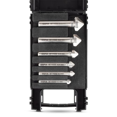 GSR PROFI Kegelsenker Satz Entgratsenker Satz 6,3-20,5 mm, 90°, DIN335, HSSE für Edelstahl GSR PROFI Kegelsenker Satz Entgratsenker Satz 6,3-20,5 mm, 90°, DIN335, HSSE für Edelstahl von GSR