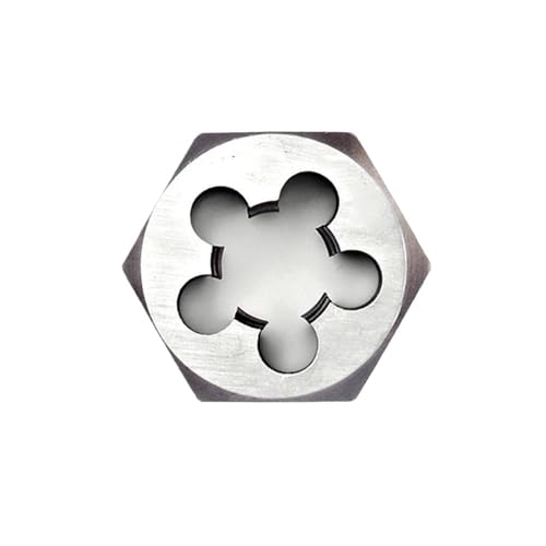 1 Stück Sechskant-Schneideisen for Rechtsgewinde, UNC UNF 1/4-1/2, langlebiges Sechskant-Schneidwerkzeug aus legiertem Stahl(1/4x28) von GSUNLEO