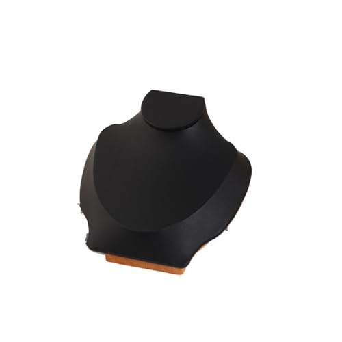 GSXLZ Schmuckständer 1PC Halskette Display Rahmen Portrait Modell Hals Anhänger Schmuck Rahmen, Hals Modell Display Rahmen Schmuck Halskette Foto Requisiten(Black) von GSXLZ