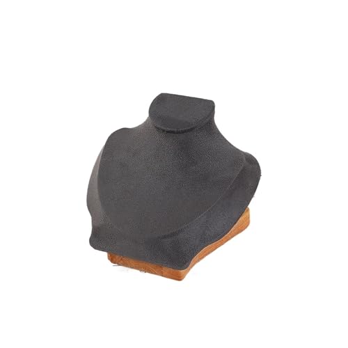 GSXLZ Schmuckständer 1PC Halskette Display Rahmen Portrait Modell Hals Anhänger Schmuck Rahmen, Hals Modell Display Rahmen Schmuck Halskette Foto Requisiten(Gray) von GSXLZ