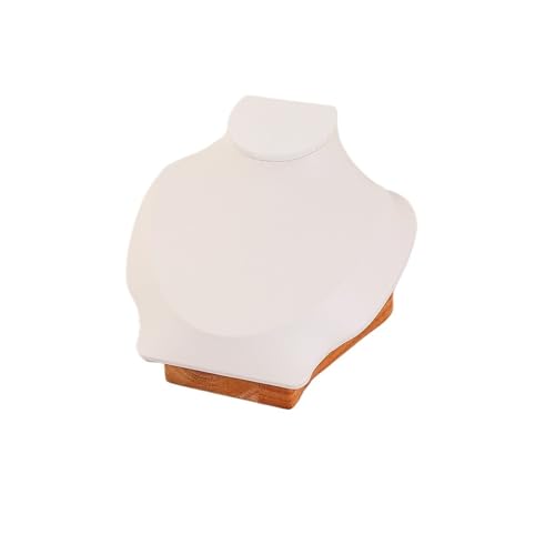 GSXLZ Schmuckständer 1PC Halskette Display Rahmen Portrait Modell Hals Anhänger Schmuck Rahmen, Hals Modell Display Rahmen Schmuck Halskette Foto Requisiten(White) von GSXLZ