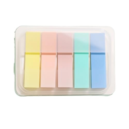 Lesezeichen 100 blätter Index Haftnotizen Memo Pad Lesezeichen Starke Klebrigkeit Label Schule Büro Studenten Schreibwaren Buch Lesen(Macaron-Draw model) von GSXLZ