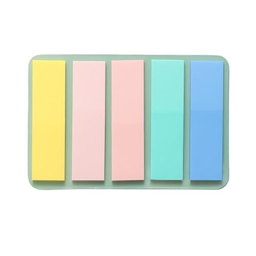 Lesezeichen 100 blätter Index Haftnotizen Memo Pad Lesezeichen Starke Klebrigkeit Label Schule Büro Studenten Schreibwaren Buch Lesen(Macaron-Flat head) von GSXLZ