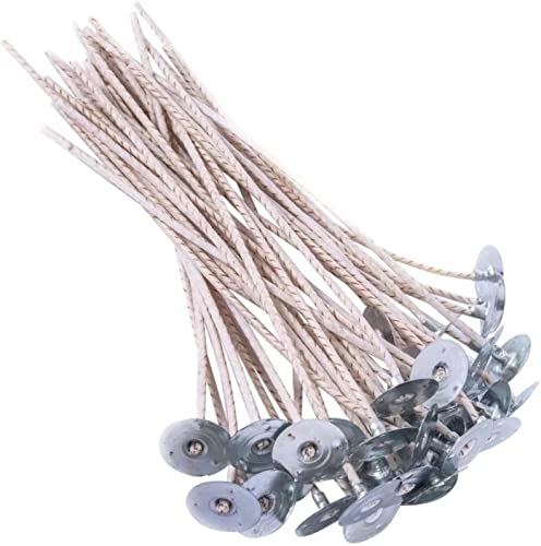 100 Stück ECO 14 Dochte für Soja-Kerzen, 15,2 cm vorgewachster Kerzendocht für Kerzenherstellung, CD18 Dicker Kerzendocht mit Sockel 100 Stück ECO 14 Dochte für Soja-Kerzen, 15,2 cm vorgewachster Kerzendocht für Kerzenherstellung, CD18 Dicker Kerzendocht mit Sockel von GSXRB