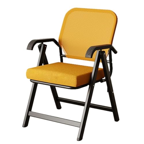 GTATBTG Beaka Faltbarer Bürosessel – Ergonomischer Netzstoff mit federnder Rückenlehne für Büro, Meeting, Konferenzen, Empfang und Trainingsraum (Blau) von GTATBTG