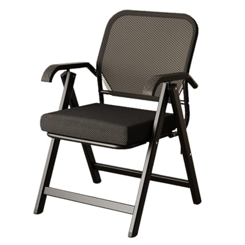 GTATBTG Beaka Faltbarer Bürosessel – Ergonomischer Netzstoff mit federnder Rückenlehne für Büro, Meeting, Konferenzen, Empfang und Trainingsraum (Blau) von GTATBTG