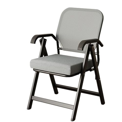 GTATBTG Beaka Faltbarer Bürosessel – Ergonomischer Netzstoff mit federnder Rückenlehne für Büro, Meeting, Konferenzen, Empfang und Trainingsraum (Blau) von GTATBTG