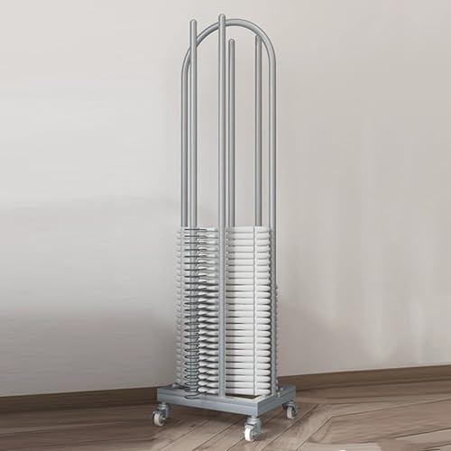 GTATBTG C-Hängeregal aus Edelstahl mit 4 Rädern, mit seitlichem Stauraum, ideal für Einkaufszentrum, Fachgeschäft, Schrank und Waschküche GTATBTG C-Hängeregal aus Edelstahl mit 4 Rädern, mit seitlichem Stauraum, ideal für Einkaufszentrum, Fachgeschäft, Schrank und Waschküche von GTATBTG