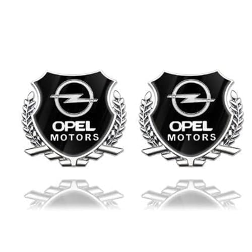 GTFRFD 3D Metall Embleme für Opel Astra h j k g Vectra b c Zafira b Corsa c d Mokka vivar Auto Chrom Emblem Aufkleber Körper Logo Buchstaben Sticker Zeichen Styling Zubehör Abzeichen,B von GTFRFD
