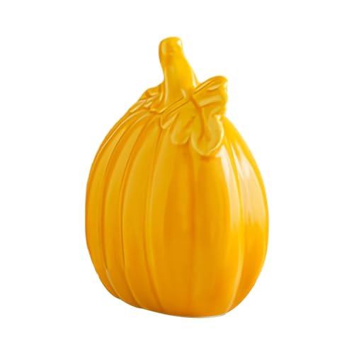 GTFYUDGH Kürbis Dekoration - Keramik Kürbis Halloween Herbst Deko | Tischdekoration Erntedekor Für Herbst Indoor Outdoor Wohnbereich Schlafzimmer Kamin von GTFYUDGH