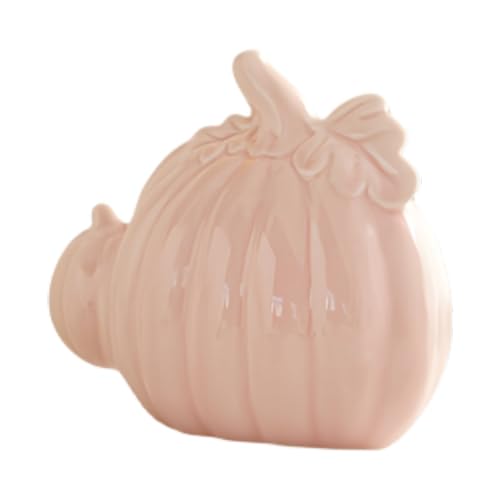 GTFYUDGH Kunstkürbis - Halloween Keramik Schreibtisch Deko | Festliche Deko Figur Für Herbst Tisch Zuhause Wohnzimmer Küche Kamin Outdoor von GTFYUDGH