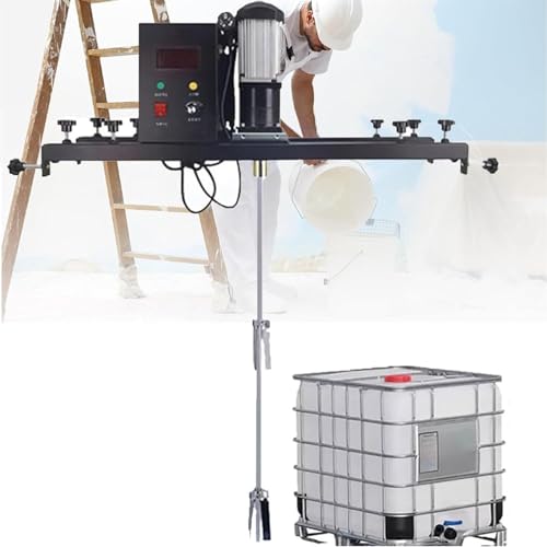 GTHTUHFD IBC-Farbmischer, 980 W Elektrische Tankmischmaschine, Kommerzieller IBC-Rührer Mit Halterung, Klappbarer Propeller, 72–120 cm Verstellbar, Für Tintenlöser-Rührer, von GTHTUHFD
