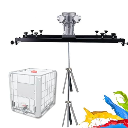 GTHTUHFD IBC-Luftrührwerke, Pneumatische Tankmischmaschine Mit 5 Zylindern, Klappbarer Propeller, Horizontale Platte, Teleskopbereich 65–125 cm, Laufraddurchmesser 40 cm, Farbmisc,Packageb GTHTUHFD IBC-Luftrührwerke, Pneumatische Tankmischmaschine Mit 5 Zylindern, Klappbarer Propeller, Horizontale Platte, Teleskopbereich 65–125 cm, Laufraddurchmesser 40 cm, Farbmisc,Packageb von GTHTUHFD