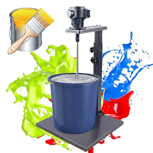 GTHTUHFD Pneumatische Farbmischmaschine, 5 Gallonen/20 L Manuell Anhebbarer Farbrührer, Vertikaler Desktop-Luftmischer, Tintenmischmaschine Zum Mischen Von Futtermitteln, Gips,Impeller von GTHTUHFD