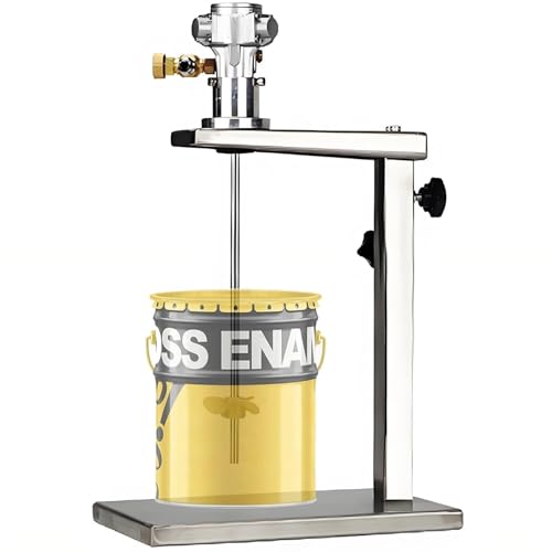 GTHTUHFD Pneumatischer Automatischer Farbmischer, 1 Gallone Pneumatischer Halterungsmischer Mit Höhenverstellbarem Ständer, Farbrührmaschinenhalterung, Luftrührer, Farbmischwerkze, von GTHTUHFD