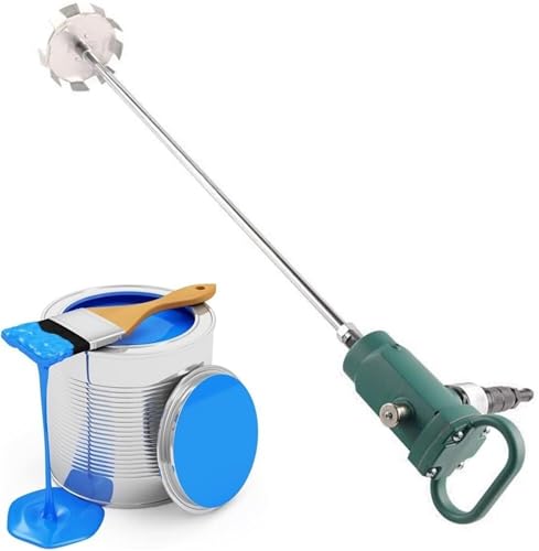 GTHTUHFD Pneumatischer Farbmischer, Pneumatischer Mischer Aus Edelstahl, Farbluftrührer, Einstellbare Geschwindigkeit, Automatischer Farbrührer Für Industriefässer, von GTHTUHFD