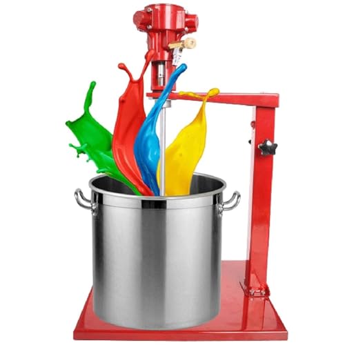 GTHTUHFD Pneumatischer Farbmischer-Rührer, 5 Gallonen Elektrischer Hand-Betonmischer, Farbrührmaschine Mit Ständer, Desktop-Luftrührer, 2600 U/Min, Zum Mischen Von Gips/Farbe/Mört, von GTHTUHFD