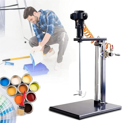 GTHTUHFD Pneumatischer Mischer, Pneumatischer Rührer Für Farbmischer, 5 Gal / 20 L Pneumatischer Halterungsmischer, Automatischer Hubmischer, von GTHTUHFD