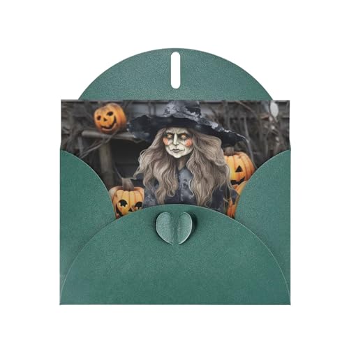 GTKSYNVE Lustige Halloween-Dekoration, Hexen-Grußkarte mit Umschlägen, für alle Anlässe, blanko, 10,2 x 15,2 cm, Notizkarten mit Umschlägen, personalisierte Geburtstagskarte GTKSYNVE Lustige Halloween-Dekoration, Hexen-Grußkarte mit Umschlägen, für alle Anlässe, blanko, 10,2 x 15,2 cm, Notizkarten mit Umschlägen, personalisierte Geburtstagskarte von GTKSYNVE